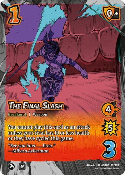 The Final Slash (78/189) (Attack on Titan: Apocalypse)
