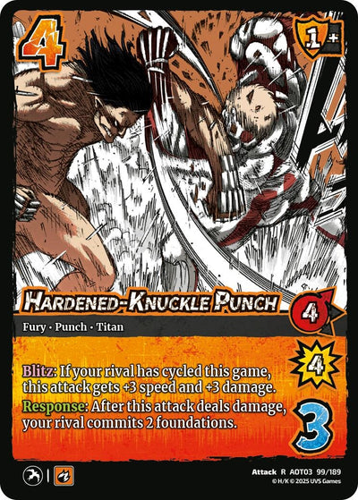 Hardened-Knuckle Punch (99/189) (Attack on Titan: Apocalypse)