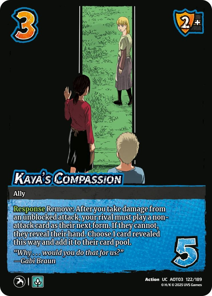 Kaya's Compassion (122/189) (Attack on Titan: Apocalypse)