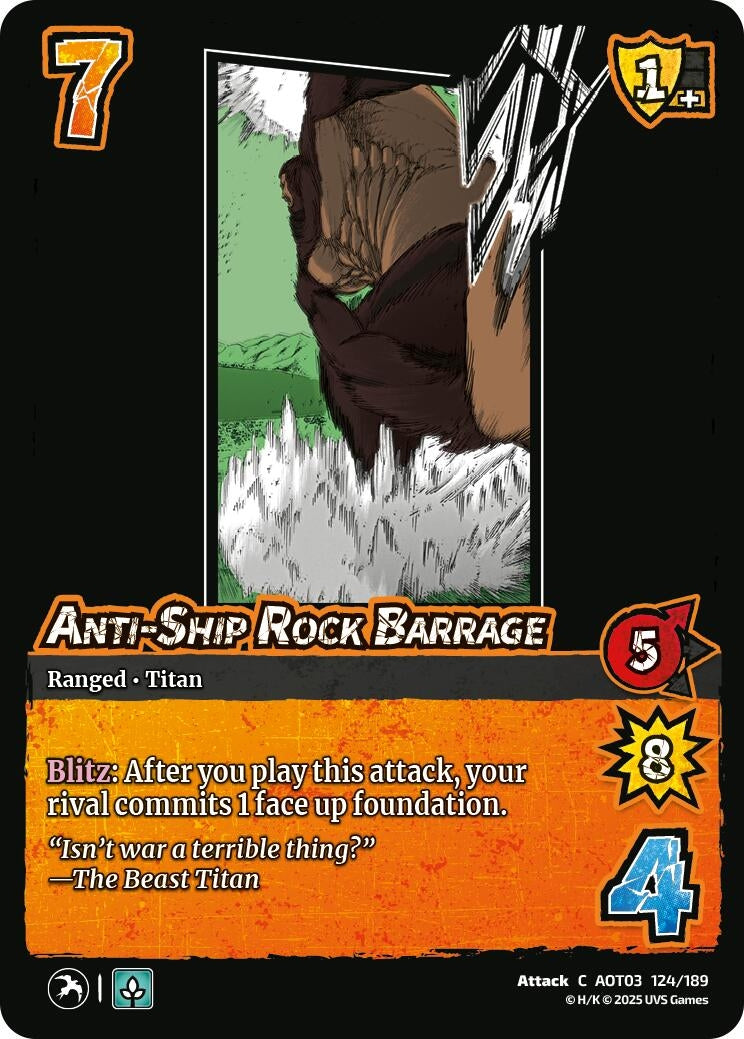Anti-Ship Rock Barrage (124/189) (Attack on Titan: Apocalypse)