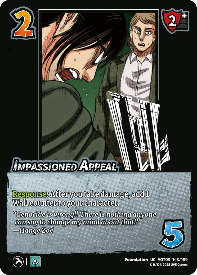 Impassioned Appeal (143/189) (Attack on Titan: Apocalypse)