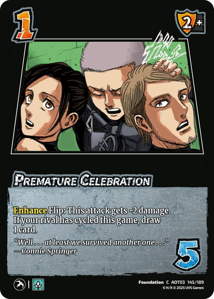 Premature Celebration (145/189) (Attack on Titan: Apocalypse)