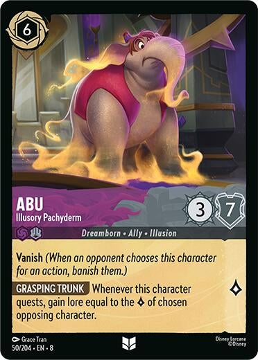 Image for Abu - Illusory Pachyderm (50/204) [Reign of Jafar] - Disney Lorcana