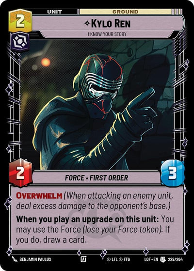 Kylo Ren Know Your Story (229/264) [Legends of the Force]