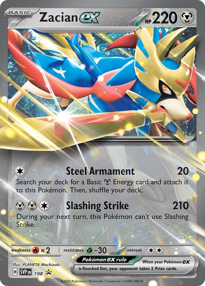 Zacian ex - 198 (198) (SV: Scarlet & Violet Promo Cards)