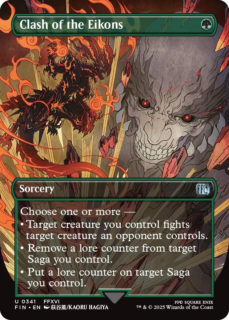 Image for Clash of the Eikons (Borderless) (341) (FINAL FANTASY) - Magic: The Gathering