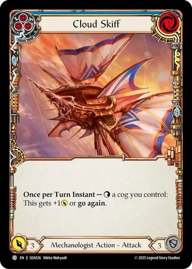 Image for Cloud Skiff (Blue) (SEA026) (High Seas) - Flesh and Blood TCG