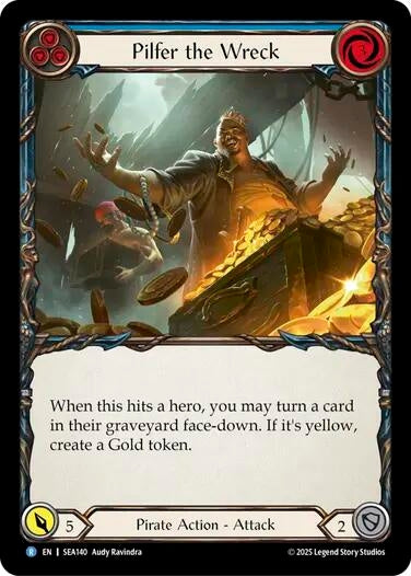 Image for Pilfer the Wreck (Blue) (SEA140) (High Seas) - Flesh and Blood TCG