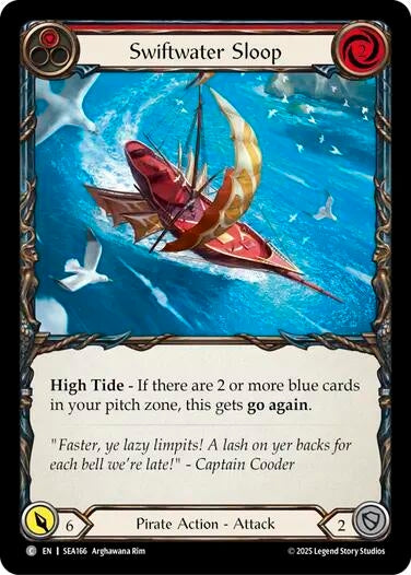 Image for Swiftwater Sloop (Red) (SEA166) (High Seas) - Flesh and Blood TCG