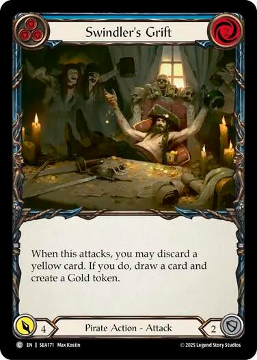 Image for Swindler's Grift (Blue) (SEA171) (High Seas) - Flesh and Blood TCG