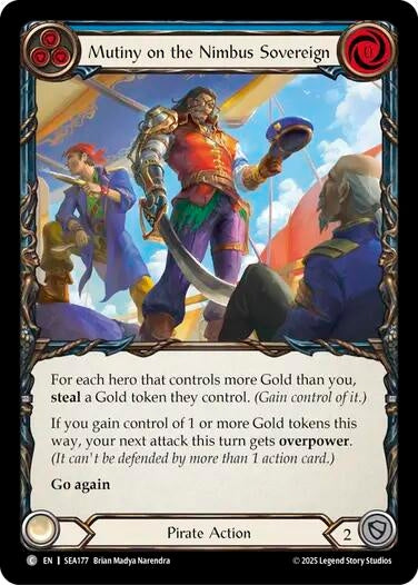 Image for Mutiny on the Nimbus Sovereign (SEA177) (High Seas) - Flesh and Blood TCG