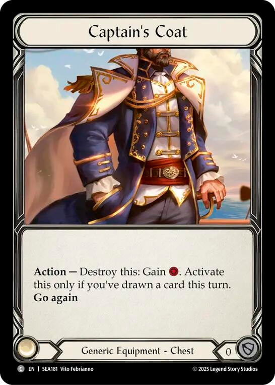 Image for Captain's Coat (SEA181) (High Seas) - Flesh and Blood TCG