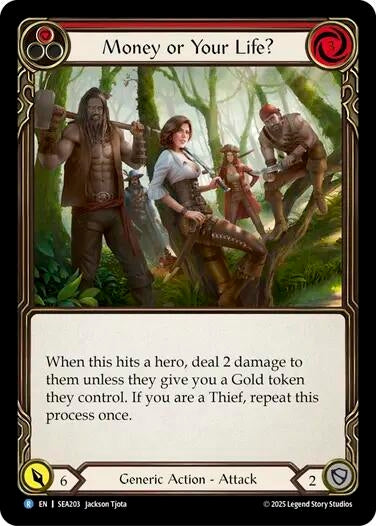Image for Money or Your Life? (Red) (SEA203) (High Seas) - Flesh and Blood TCG