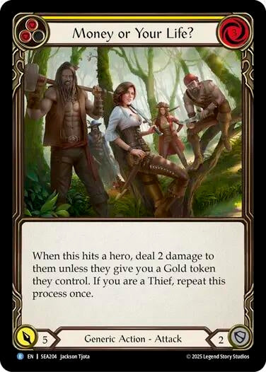 Image for Money or Your Life? (Yellow) (SEA204) (High Seas) - Flesh and Blood TCG