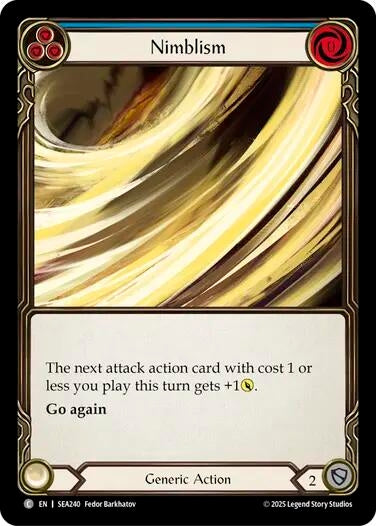 Image for Nimblism (Blue) (SEA240) (High Seas) - Flesh and Blood TCG