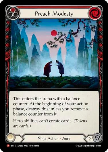 Image for Preach Modesty (SEA252) (High Seas) - Flesh and Blood TCG