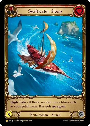 Swiftwater Sloop (Red) (Treasure) (SEA166) (High Seas)