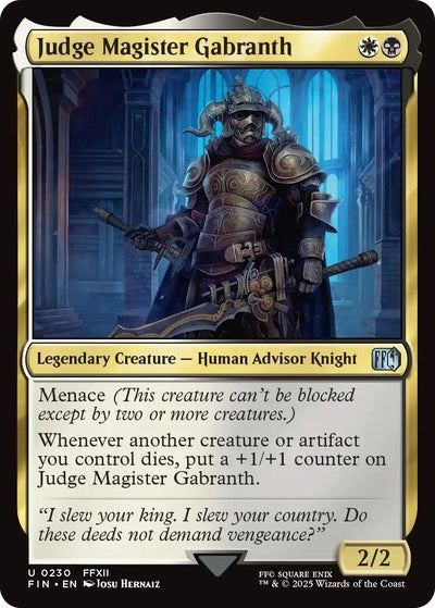 Judge Magister Gabranth (230) [FINAL FANTASY]