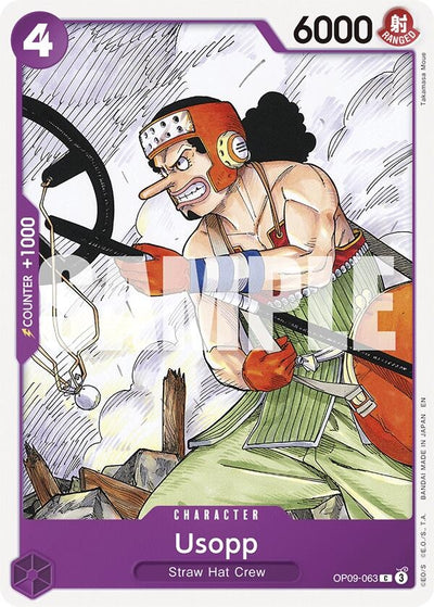 Usopp (Reprint) (OP09-063) (Starter Deck 26: PURPLE/BLACK Monkey.D.Luffy)