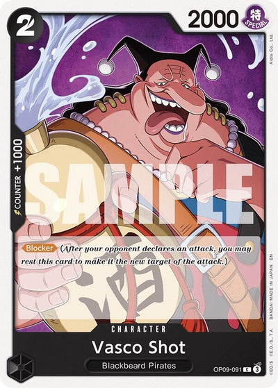 Vasco Shot (Reprint) (OP09-091) (Starter Deck 27: BLACK Marshall.D.Teach)