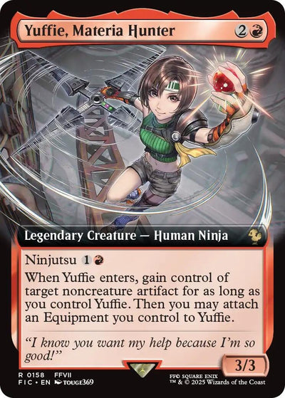 Yuffie, Materia Hunter (Extended Art) (158) (Commander: FINAL FANTASY)