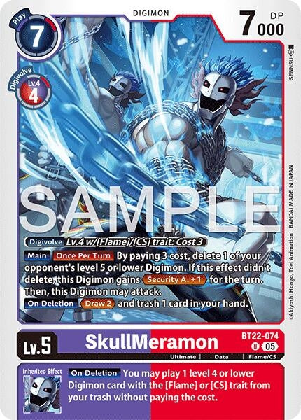 SkullMeramon (BT22-074 U) (Cyber Eden)