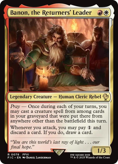 Banon, the Returners' Leader (Surge Foil) (78) (Commander: FINAL FANTASY)