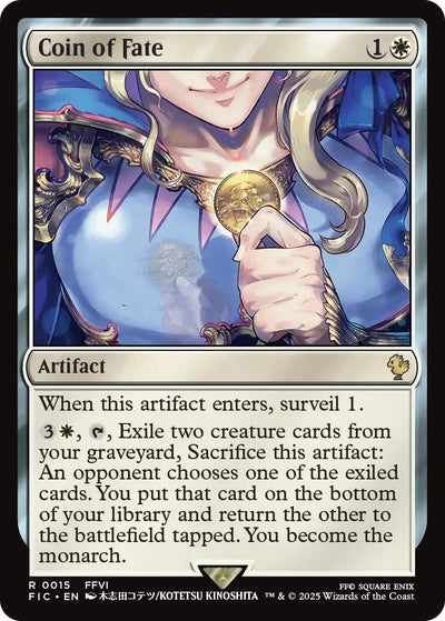 Coin of Fate (Surge Foil) (15) (Commander: FINAL FANTASY)