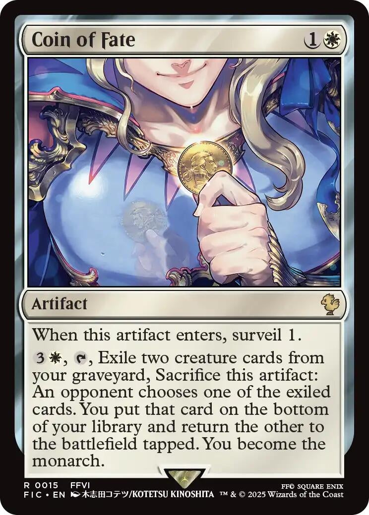 Coin of Fate (Surge Foil) (15) (Commander: FINAL FANTASY)