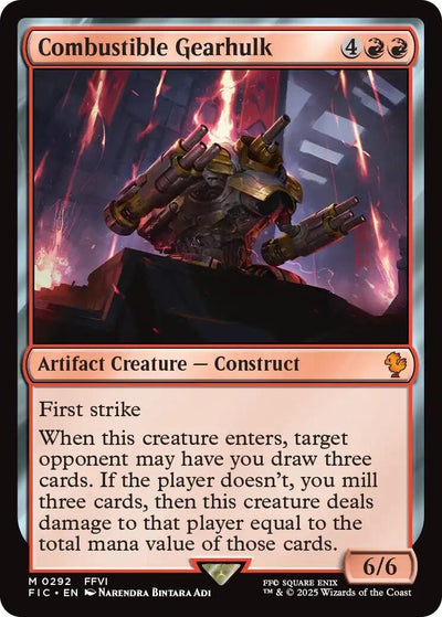 Combustible Gearhulk (Surge Foil) (292) (Commander: FINAL FANTASY)