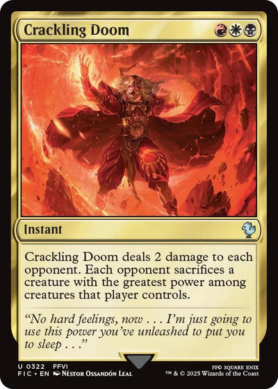 Crackling Doom (Surge Foil) (322) (Commander: FINAL FANTASY)