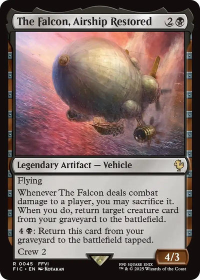 The Falcon, Airship Restored (Surge Foil) (45) (Commander: FINAL FANTASY)