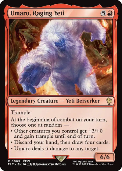 Umaro, Raging Yeti (Surge Foil) (63) (Commander: FINAL FANTASY)