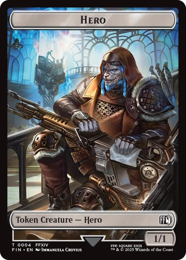 Image for Hero (0004) // Wizard (0015) Double-Sided Token (4 // 15) (FINAL FANTASY) - Magic: The Gathering