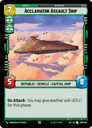 Acclamator Assault Ship (106/264) [Legends of the Force]