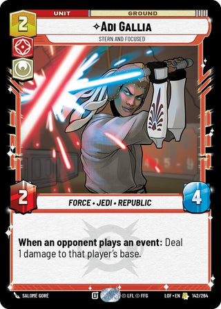 Adi Gallia - Stern and Focused (142/264) [Legends of the Force]