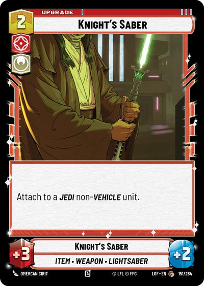 Knight's Saber (151/264) [Legends of the Force]