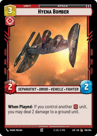 Hyena Bomber (158/264) [Legends of the Force]