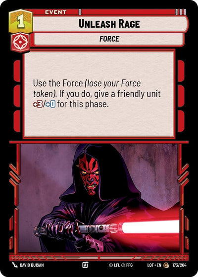 Unleash Rage (173/264) [Legends of the Force]
