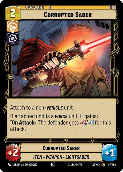 Corrupted Saber (187/264) [Legends of the Force]