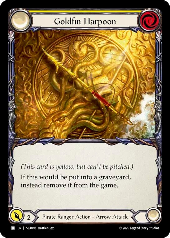 Image for Goldfin Harpoon (SEA093) (High Seas) - Flesh and Blood TCG