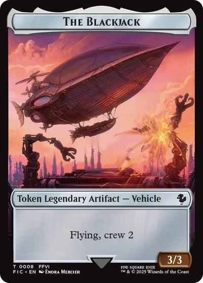 The Blackjack // The Monarch Double-Sided Token (8 // 11) (Commander: FINAL FANTASY)