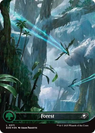 Forest (0371) (Borderless) (Galaxy Foil) (371) (Edge of Eternities)