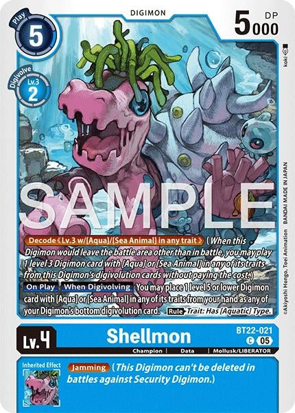 Shellmon (BT22-021 C) (Cyber Eden)