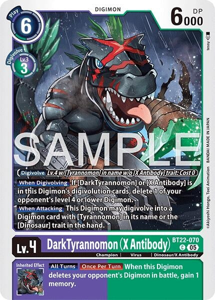 Dark Tyrannomon (X Antibody) (BT22-070 C) (Cyber Eden)