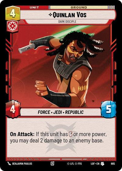 Quinlan Vos - Dark Disciple (Foil)