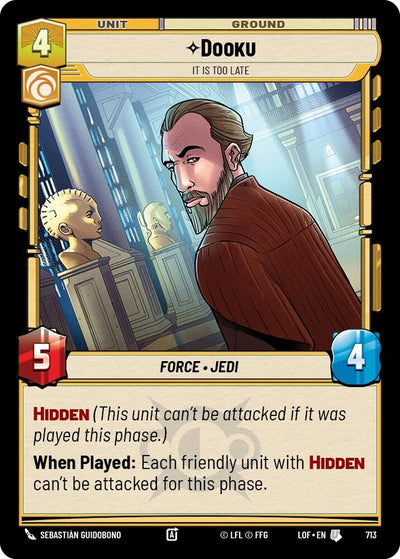 Dooku - It Is Too Late (Foil)