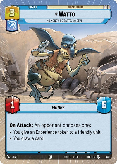 Watto - No Money, No Parts, No Deal (Hyperspace Foil)