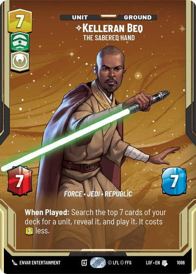 Kelleran Beq - The Sabered Hand (Prestige Foil)