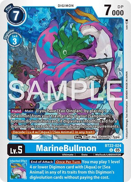 MarineBullmon (BT22-024 U) (Cyber Eden)